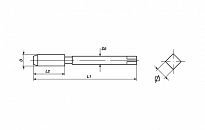 Maszynowy Gwintownik 3/8 x 16 VOLKEL 74718 - 3