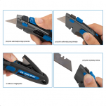 Nóż bezpieczny z blokadą ostrza KING TONY 7946-07  - 2