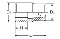 Nasadka 8-kątna 23x40mm KOKEN - 2