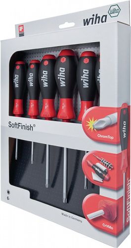 Wkrętaki śrubokręty SoftFinish zestaw TORX 6cz WIHA 362R K6 SO 27746