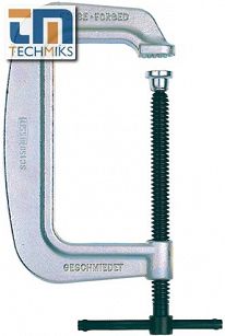 Ścisk śrubowy ślusarski 200/105 mm "C" stalowy SC BESSEY SC200