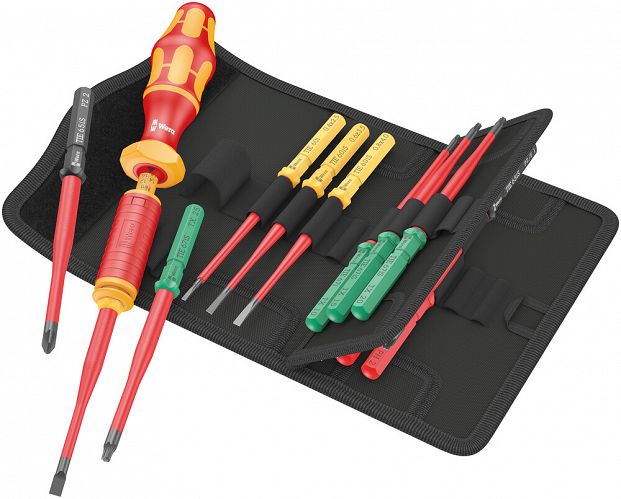 Wkrętaki śrubokręty Izolowane Dynamometryczne PH, PZ, PZS, TX, Płaskie Kraftform Kompakt VDE 15 Torque extra WERA 05006605001
