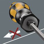 Wkrętak śrubokręt płaski do pobijania z gniazdem 1.2x7.0mm 1/4