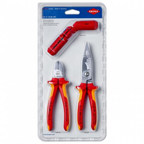 Zestaw narzędzi do prac elektroinstalacyjnych KNIPEX 00 31 30 BK V01