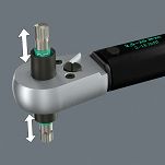 Klucz dynamometryczny Click-Torque A 6 R/L, nastawny, z funkcją Torque Lock i przelotowym uchwytem do bitów (1/4