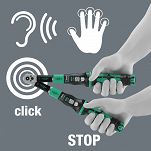 Klucz dynamometryczny Click-Torque A 6 R/L, nastawny, z funkcją Torque Lock i przelotowym uchwytem do bitów (1/4