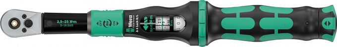 Klucz dynamometryczny Click-Torque A 6 R/L, nastawny, z funkcją Torque Lock i przelotowym uchwytem do bitów (1/4