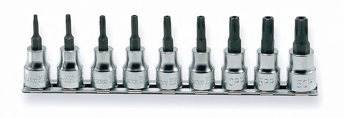 Zestaw nasadek 10IPR-50IPR trzpieniowych TORXPLUS z dziurką KOKEN