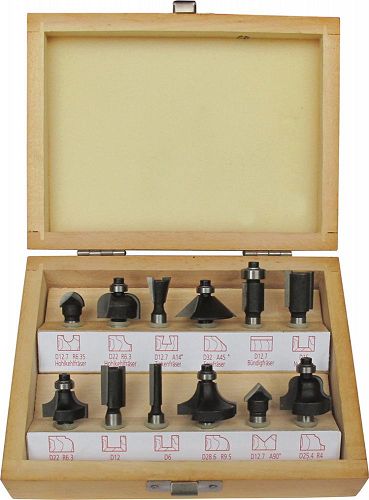 Zestaw frezow w kasecie HW 12szt FORTIS 4317784769082