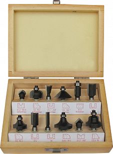 Zestaw frezow w kasecie HW 12szt FORTIS 4317784769082