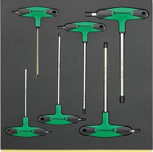 Zestaw TCS 2/3 Wkrętaków trzpien.typu T 3-10mm, 6-el. TCS 10768-2K/6 STAHLWILLE 96838753