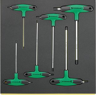 Zestaw TCS 2/3 Wkrętaków trzpien.typu T 3-10mm, 6-el. TCS 10768-2K/6 STAHLWILLE 96838753