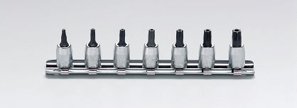 Zestaw nasadek TH10-TH40 TORX trzpieniowych z dziurką KOKEN