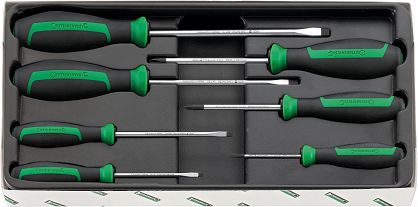 Zestaw Wkrętaków śrubokrętów płaskich i krzyżowych 7-Częściowych DRALL+ 4691 STAHLWILLE 96469115