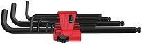 Zestaw imbusy wytrzymałe długie z kulką 1.5-10mm 022086 + imbusy do śrub calowych 13 kluczy 0,05 - 3/8 długie 021728 WERA - 2
