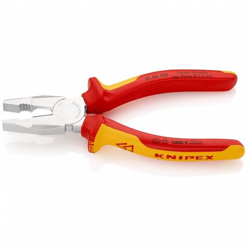 Kombinerki Izolowane Szczypce Uniwersalne Izolowane KNIPEX 01 06 190