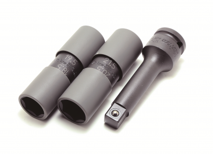 Zestaw nasadki z przedłużką 1/2" 3szt. KOKEN