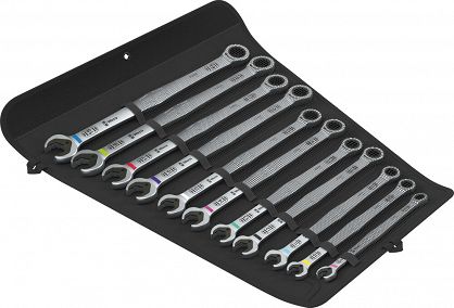 Zestaw kluczy płasko-oczkowych z grzechotką 6007 Joker 11 Set 1, 11 części WERA 05020382001