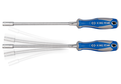 Wkrętak śrubokręt elastyczny z końcówką nasadową 8mm x 300mm KING TONY 1453-08
