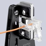 Szczypce precyzyjne do ściągania izolacji z nożami kształtowymi KNIPEX 12 12 02 - 3