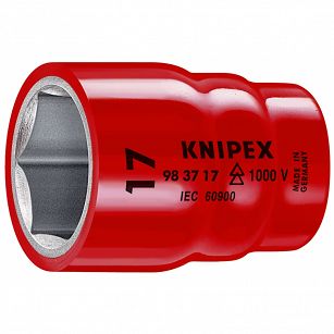 Nasadka sześciokątna 17 mm Izolowana KNIPEX 98 37 17