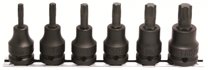 Zestaw nasadek udarowych Torx T30-T60, 6szt. KOKEN