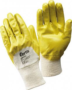Rękawice nitrylowe Mechanic rozmiar 9 zolte FORTIS 4317784794244