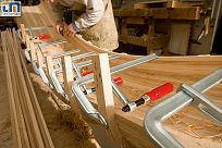 Ścisk śrubowy ślusarski stalowy 400x120 GZ BESSEY GZ40 - 8