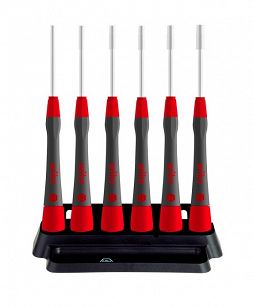 Wkrętak śrubokręt precyzyjny zestaw PicoFinish® Klucz nasadowy sześciokątny, 6-cz. z uchwytem WIHA 42994