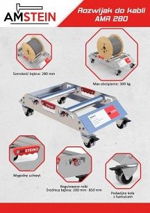 Rozwijak do kabli  280mm  AMR280  Amstein