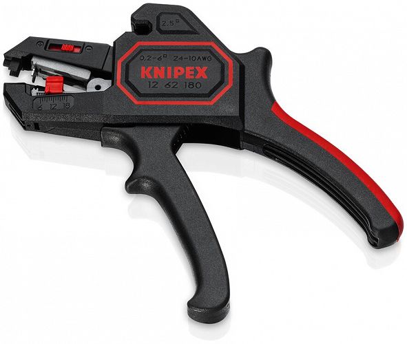 Szczypce Automatyczne do Ściągania Izolacji 0,2 - 6,0 mm z regulacją KNIPEX 12 62 180
