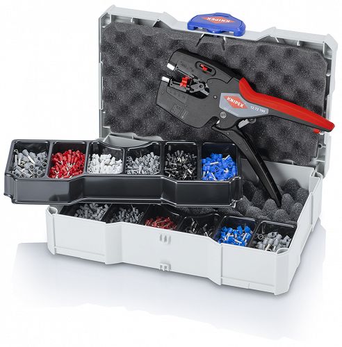 Artykuły do zagniatania tulejek kablowych 13-częściowy KNIPEX