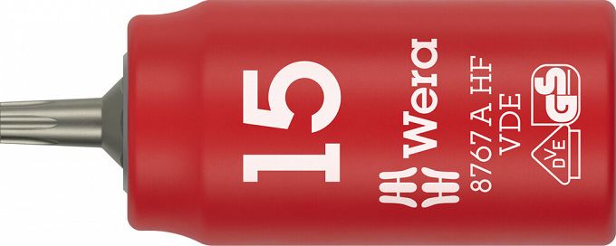 Klucz nasadowy trzpieniowy 8767 A VDE HF TORX® Zyklop, izolowany, 1/4