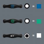 Zestaw wkrętaków śrubokrętów do śrub z gniazdem TORX 467/7 TORX HF Set 2 z rękojeścią poprzeczną i funkcją przytrzymywania, 7 część 05023456001 - 7