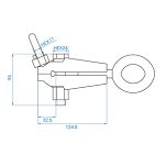 Klamra blacharska dwukierunkowa 44 mm, 5 T KING TONY 9CD31 - 2