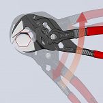Szczypce klucz w jednym narzędziu do 52mm gładkie szczęki KNIPEX 86 01 250 - 8