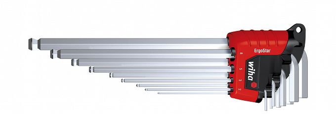 Klucze imbusowe trzpieniowe z kulką ErgoStar 9cz. 1,5 - 10 mm WIHA 43851