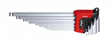 Klucze imbusowe trzpieniowe z kulką ErgoStar 9cz. 1,5 - 10 mm WIHA 43851