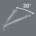 Klucz płasko-oczkowy z grzechotką w opakowaniu do sprzedaży detalicznej 6007 Joker SB, w wykonaniu długim, calowy, 5/8