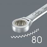 Klucz płasko-oczkowy z grzechotką w opakowaniu do sprzedaży detalicznej 6007 Joker SB, w wykonaniu długim, calowy, 5/8