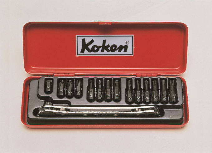 Zestaw kluczy z grzechotką 15szt. KOKEN