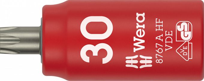 Klucz nasadowy trzpieniowy 8767 A VDE HF TORX® Zyklop, izolowany, 1/4