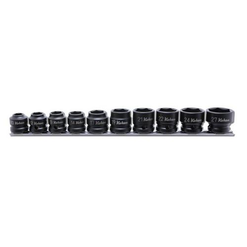 Zestaw nasadek udarowych cienkościennych sześciokątnych 10-27mm KOKEN