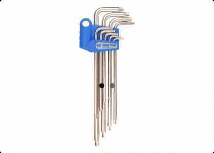 Zestaw imbusów 9 szt. 1123 - Torx extra długie T10 - T50 KING TONY 20319PR