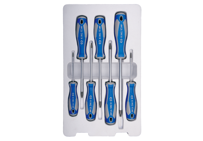 Zestaw wkrętaków śrubokrętów 7 cz. torx z otworemT10, T15, T20, T25, T27, T30, T40  KING TONY 30307PR