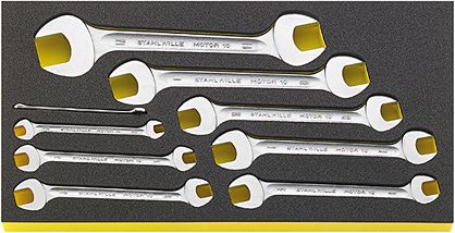 Zestaw TCS Kluczy płaskich 1/4"-1.5/16" do skrzyni Nr 13217, 9-el. TCS WT 10A/9 STAHLWILLE 96830124