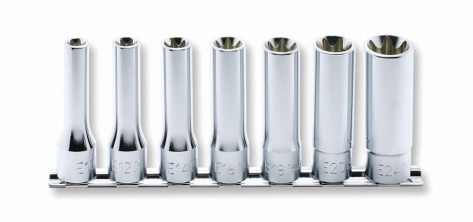Zestaw nasadek E10-E24 TORX długich KOKEN