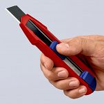 Nóż z odłamywanym ostrzem 18mm  CutiX  KNIPEX 90 10 165 BK - 10