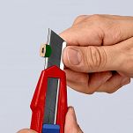 Nóż z odłamywanym ostrzem 18mm  CutiX  KNIPEX 90 10 165 BK - 11