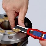 Nóż z odłamywanym ostrzem 18mm  CutiX  KNIPEX 90 10 165 BK - 3